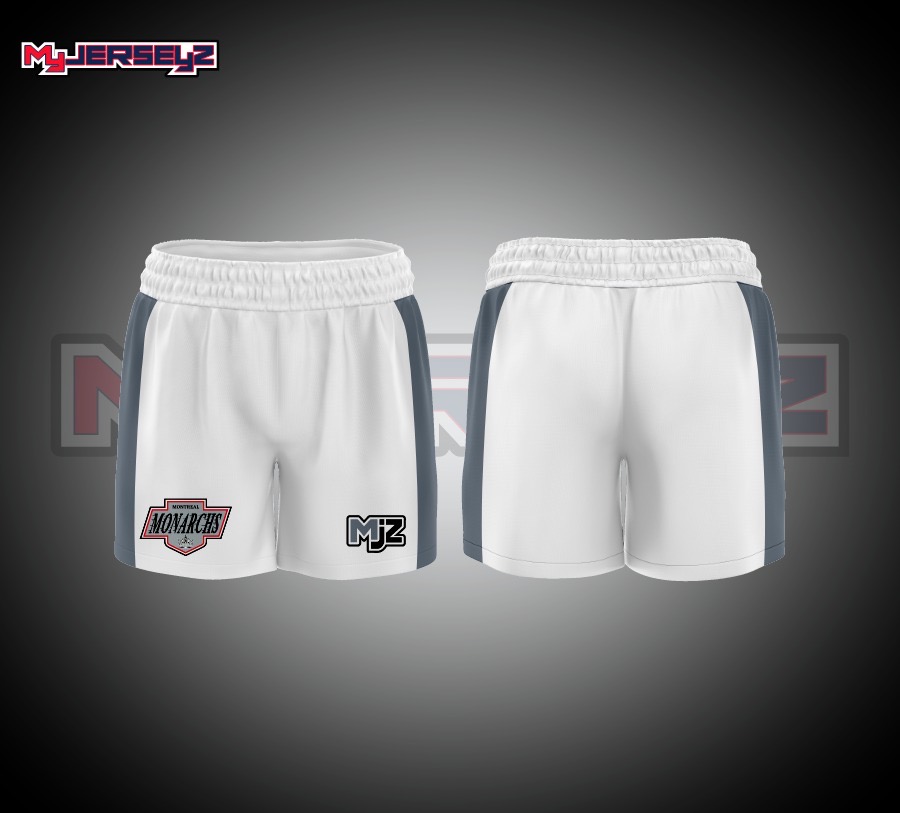 team workout shorts- white