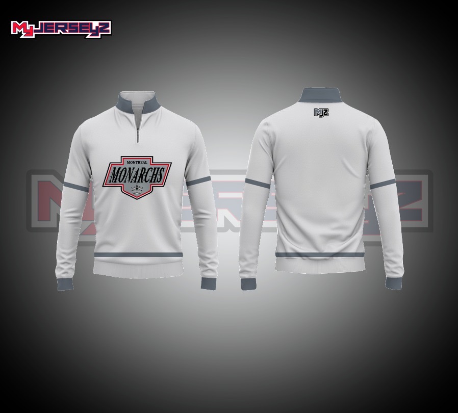 Team 1/4 zip- white